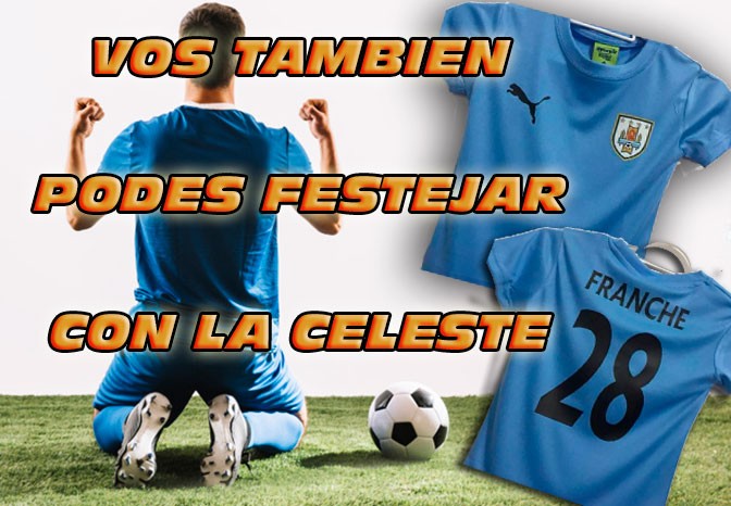 Vos también podes festejar con la Celeste!!!