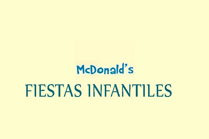 Mc Donald's Infantil